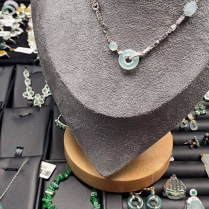 翡翠合金颈饰連子