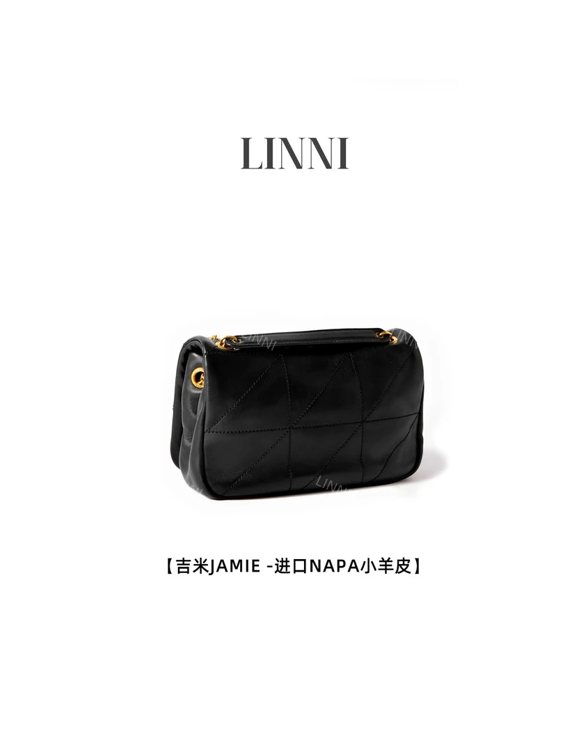 LINNI｜（吉米包）进口napa小羊皮超柔软细腻斜挎背腋下背女包