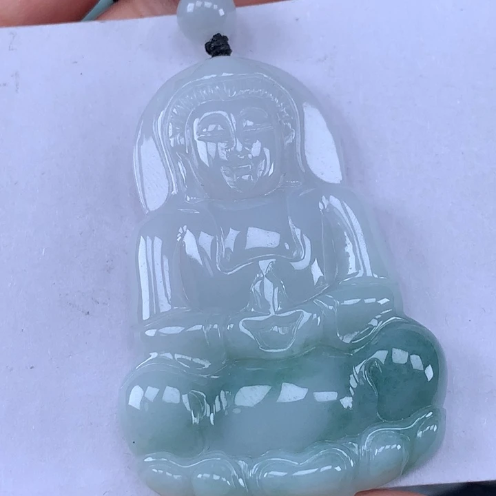 颈饰未镶嵌翡翠玉观音吊坠