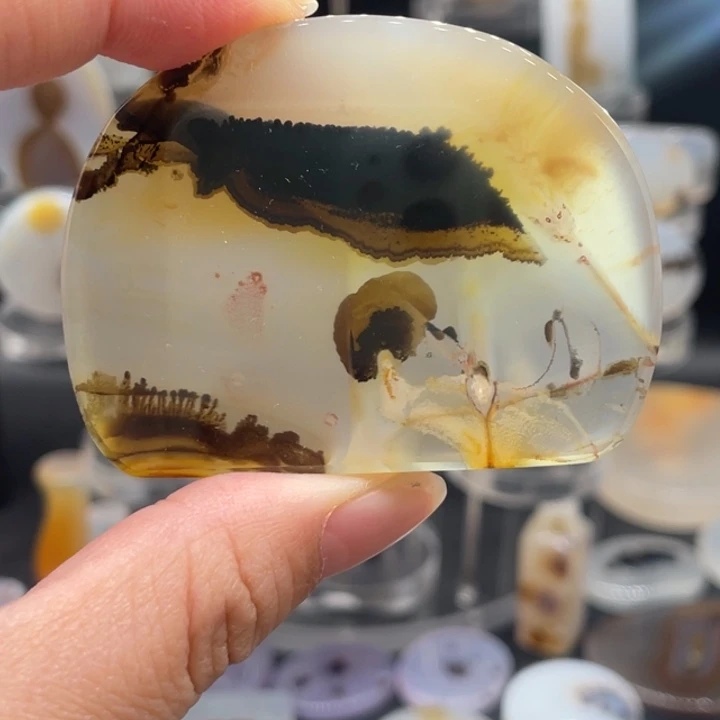 玛瑙/玉髓合金颈饰