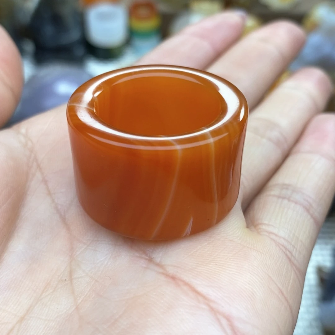 玛瑙/玉髓扳指未镶嵌用****7