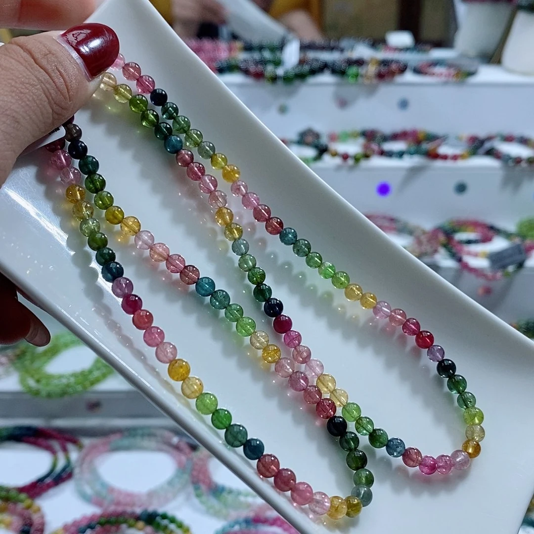 碧玺手链未镶嵌多样性发一条