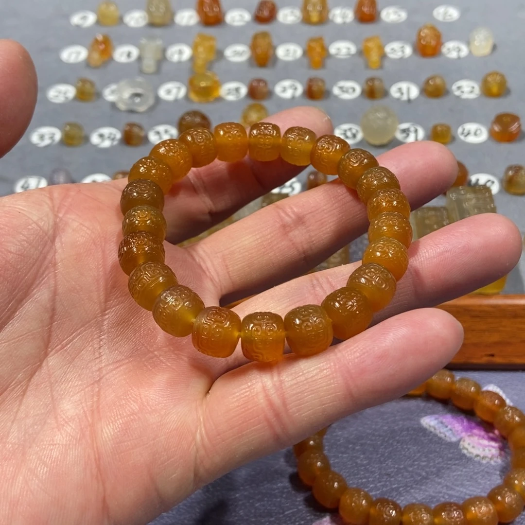 看***风玛瑙/玉髓合金颈饰串