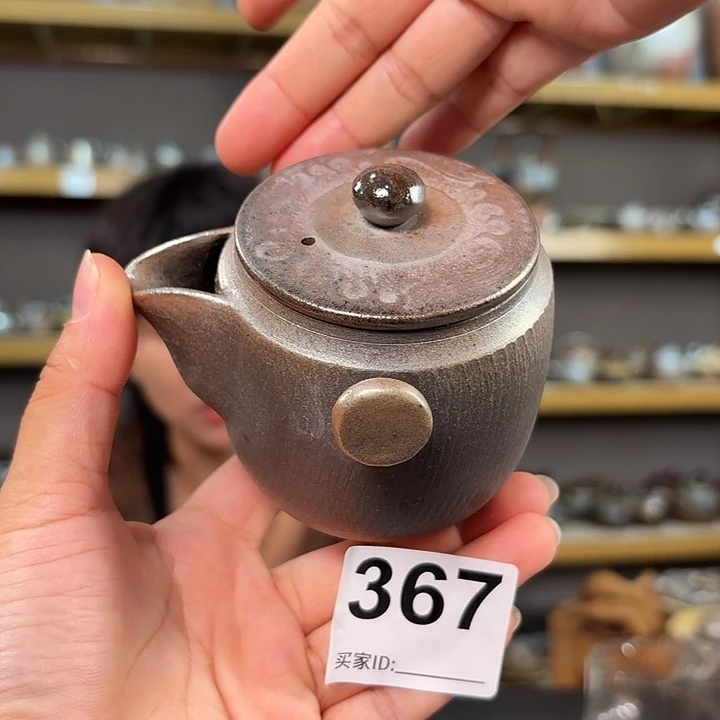 坭兴陶纯柴烧原矿泥料纯手工壶180毫升