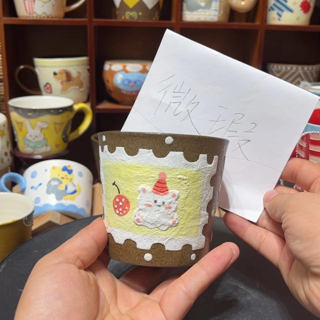 陶摆件景德镇陶瓷马克杯