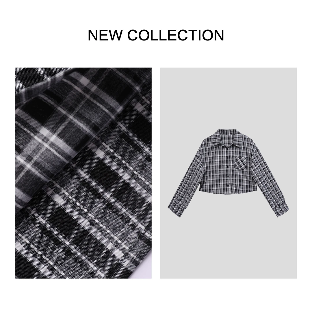 【龙哥专属】C5F36009B 春季流行格纹图案背心上衣_清新自然 3082