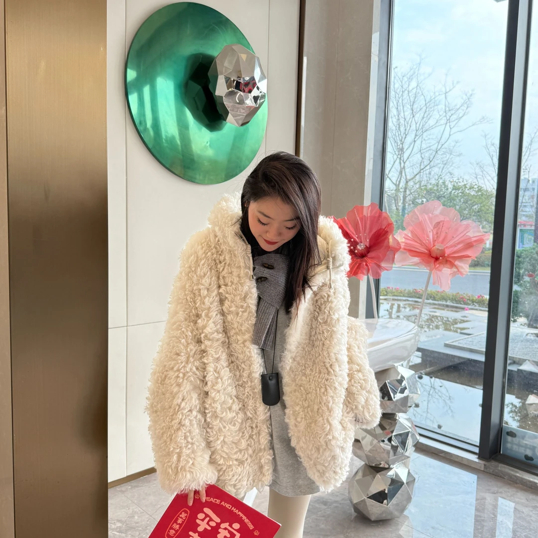 双面穿连帽---托斯卡纳皮毛一体77173