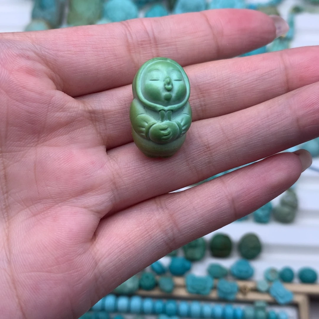 未镶嵌绿松石珠宝奇石