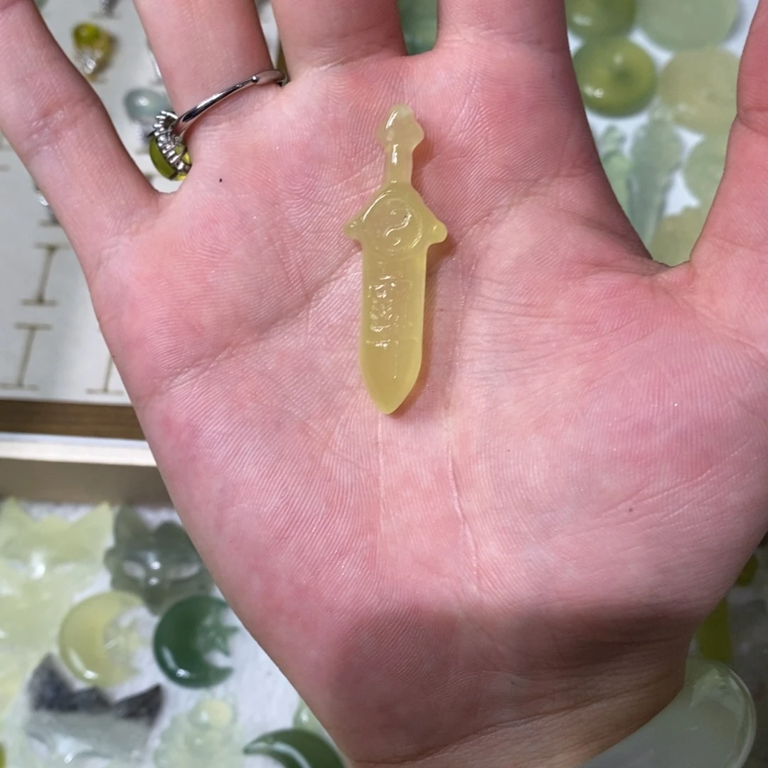未镶嵌岫玉吊坠(不含链)