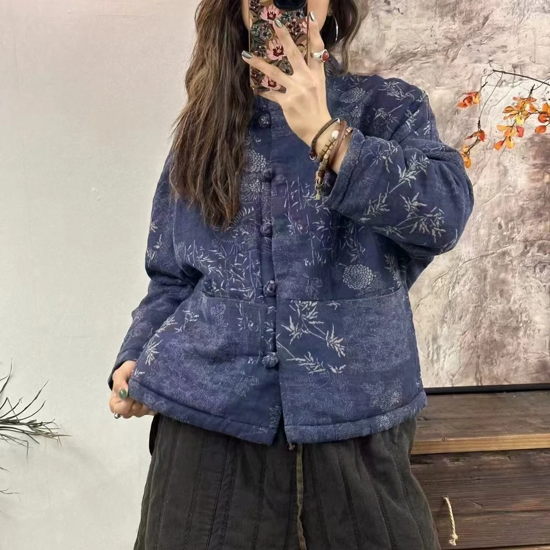 8603秋冬新款时尚气质显瘦遮肉洋气休闲女加厚宽松韩版小棉袄外套