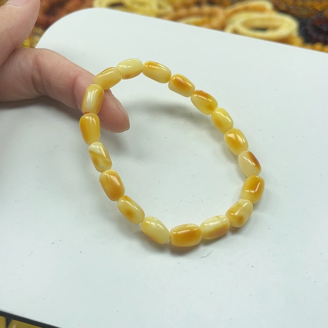 蜜蜡未镶嵌手串蜜蜡手串