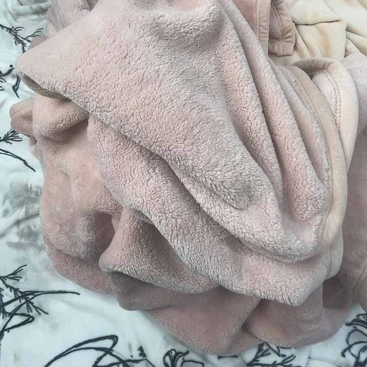 原驼毛马正身毛毛毯粉色2*2.3