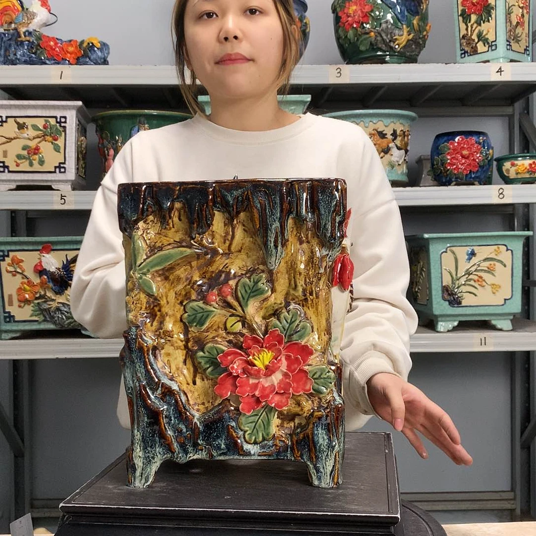 利**苑实物拍摄湾盆石湾盆