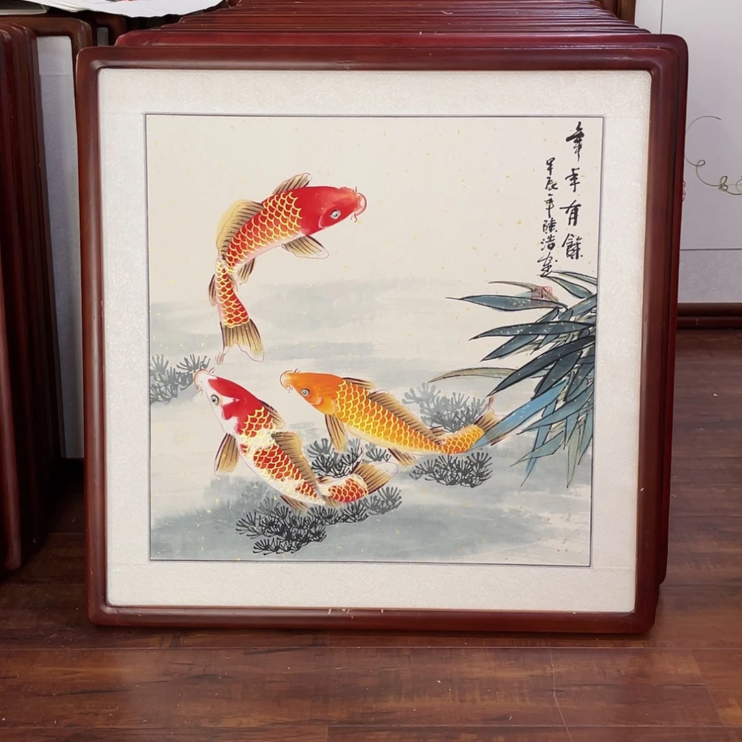 国画带框尺寸63*63厘米