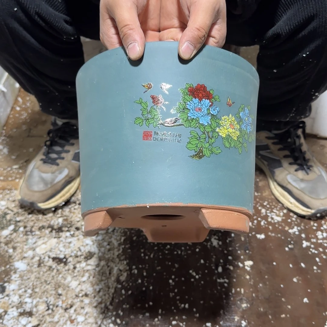 紫砂花盆口径17.13口径