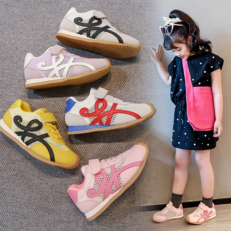 单网儿童鞋子2025春季新款女童男童阿甘鞋软底运动鞋休闲鞋超轻底