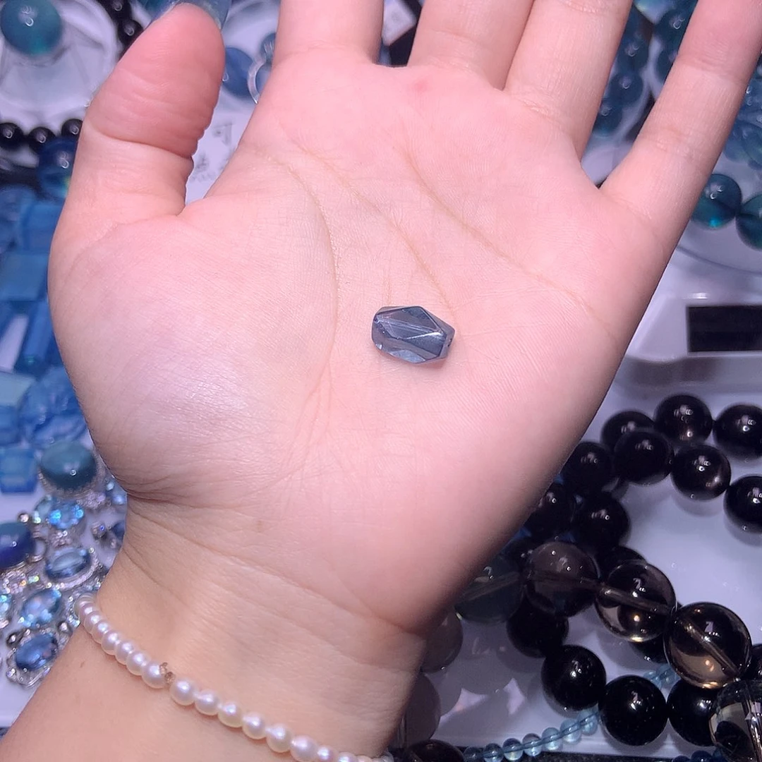 未镶嵌手串海蓝宝石魔鬼蓝随型