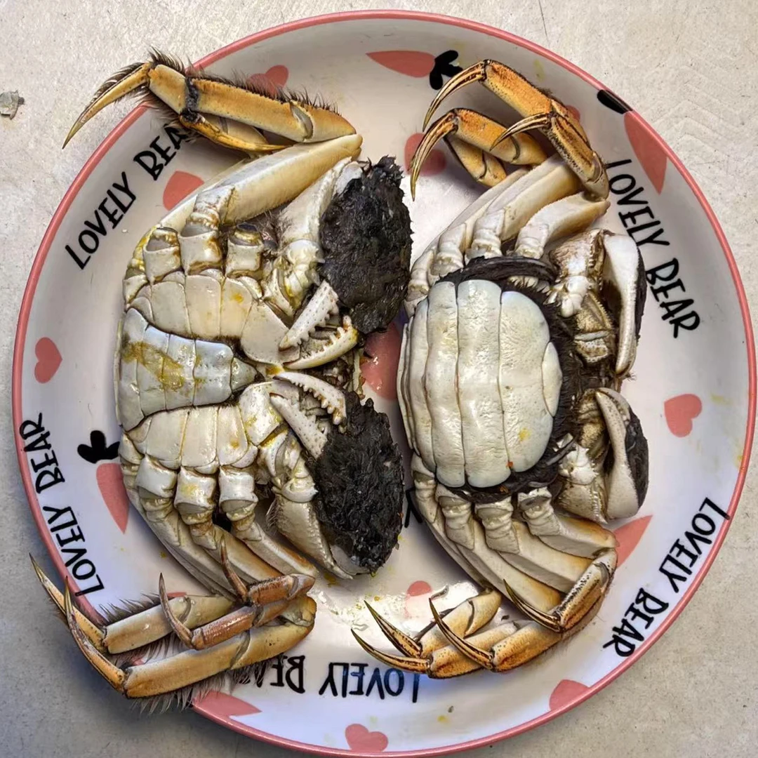 【活蟹】盘锦河蟹（公母组合）公蟹2-1.8两+母蟹1.6-1.4两共3斤