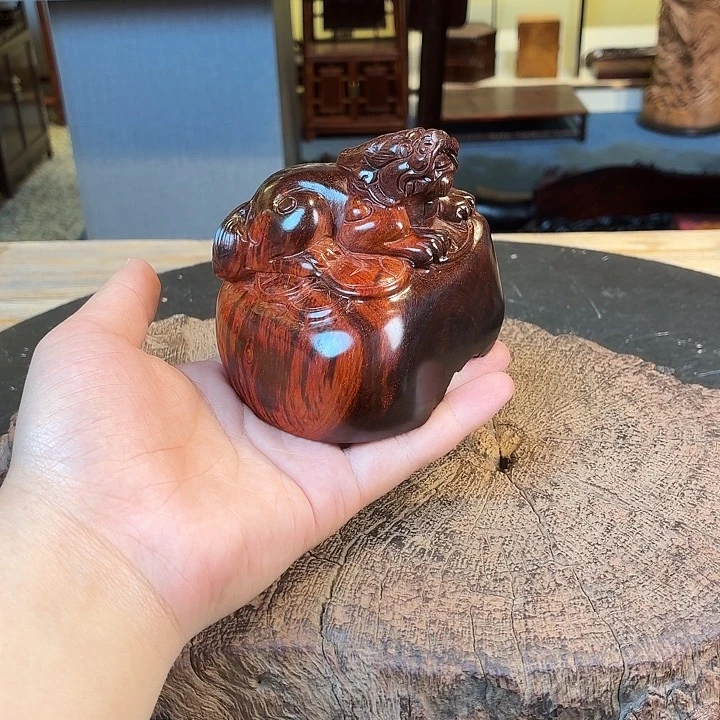 义***茶紫檀木类端景台收藏