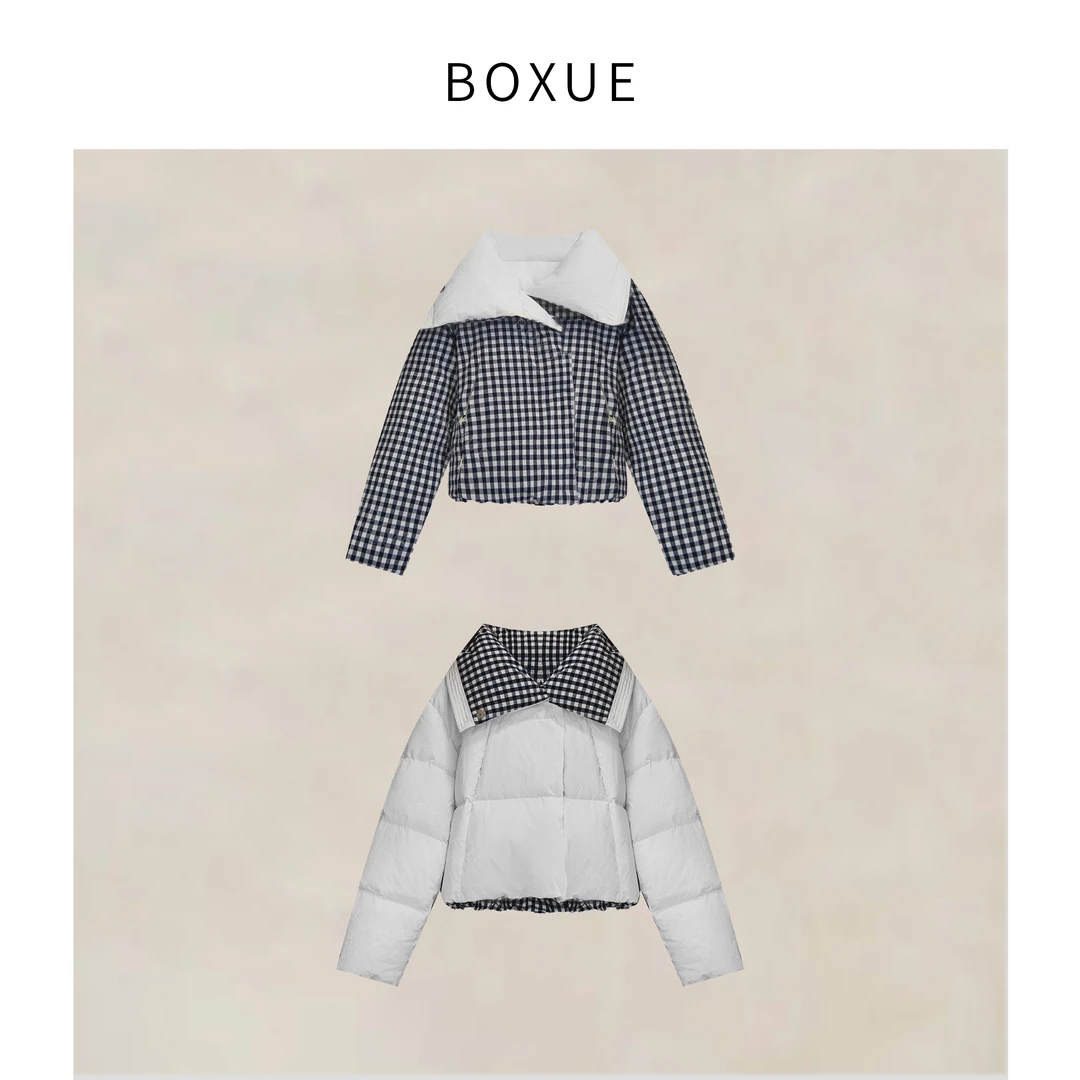 BOXUE “光华” 2025冬季鸭绒高级两面穿羽绒服 外套#241009YR515