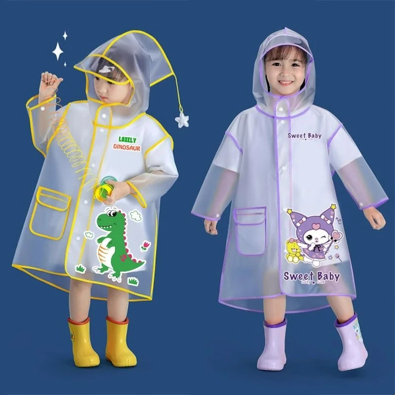宝宝幼儿园雨衣儿童男童女童可爱卡通防水雨披全身防雨服暴雨分体