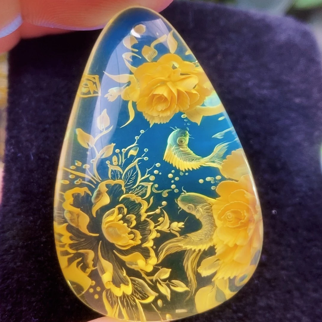 【闪购商品】金珀吊坠(不含链)未镶嵌