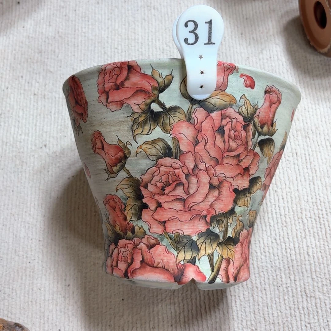 @***爱紫砂花盆陶瓷多肉花盆精品