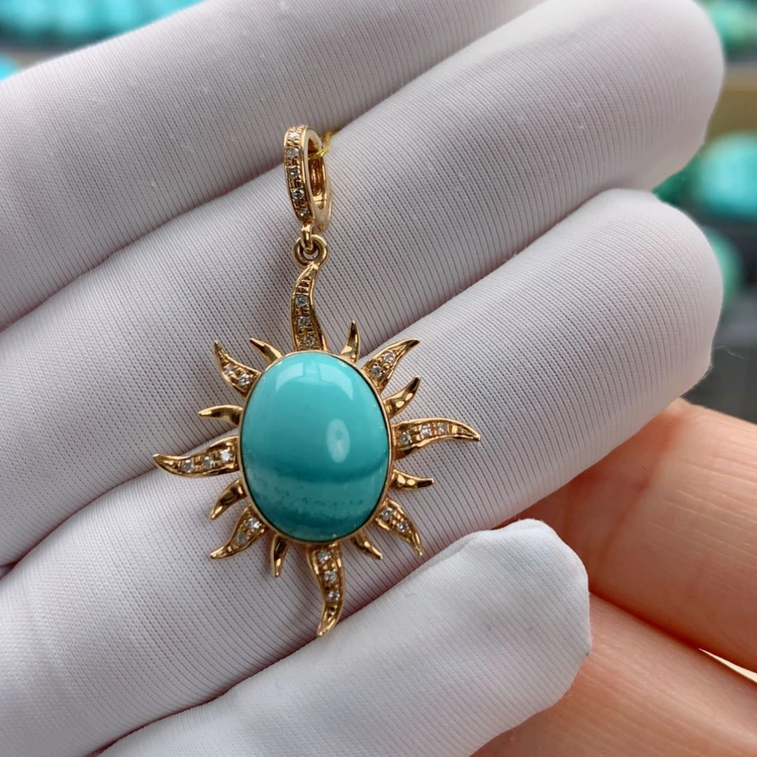 18K金镶嵌绿松石其他