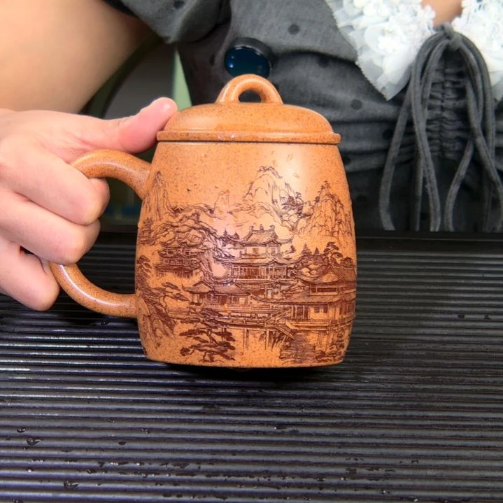 茶杯紫砂高货放漏
