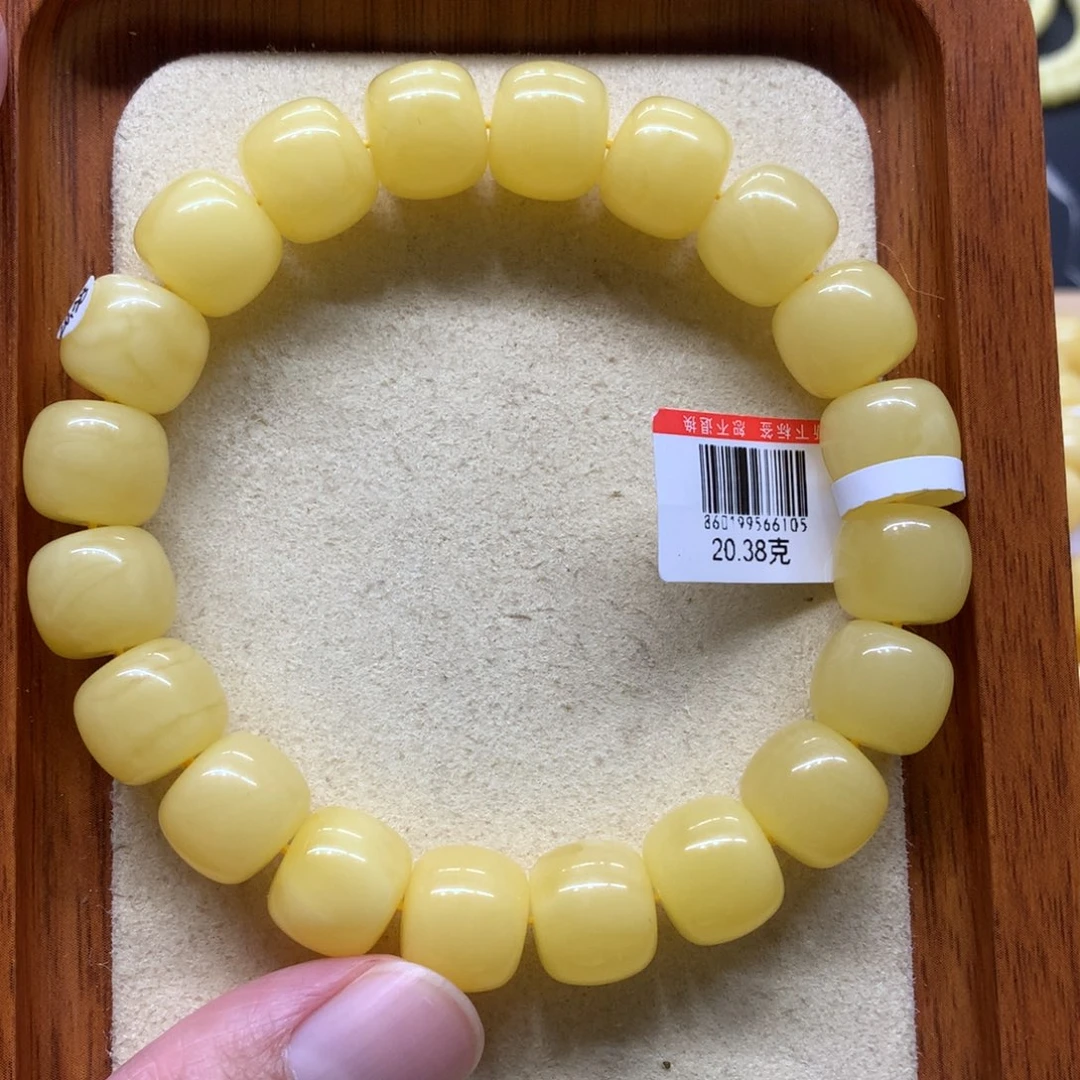 未镶嵌蜜蜡手链蜜蜡