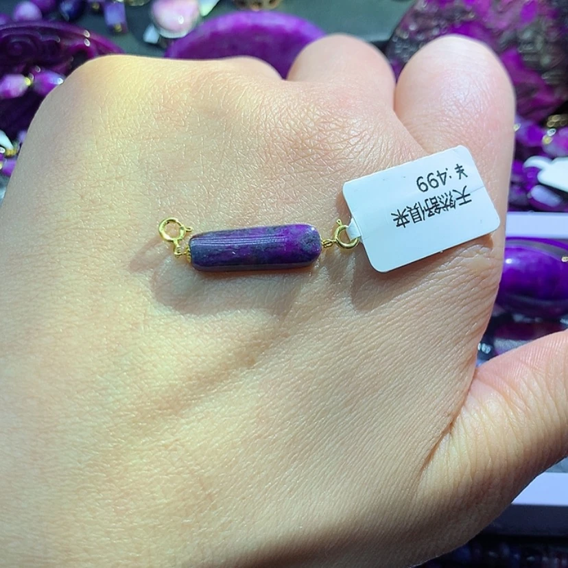 【闪购商品】苏纪石（舒俱来）18K金镶嵌延长链吊坠赠链