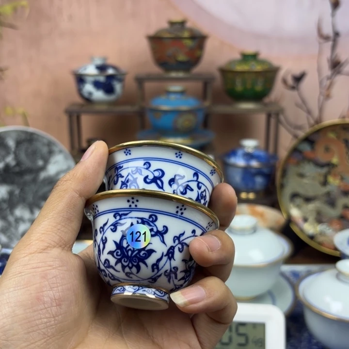 叫***哥盖碗陶景德镇手工手绘陶瓷