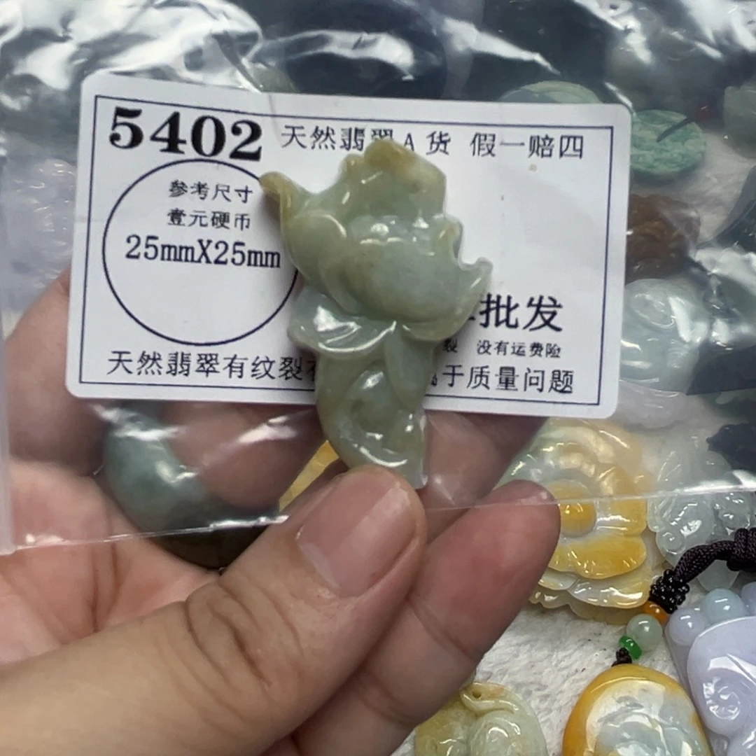 翡翠未镶嵌颈饰5402