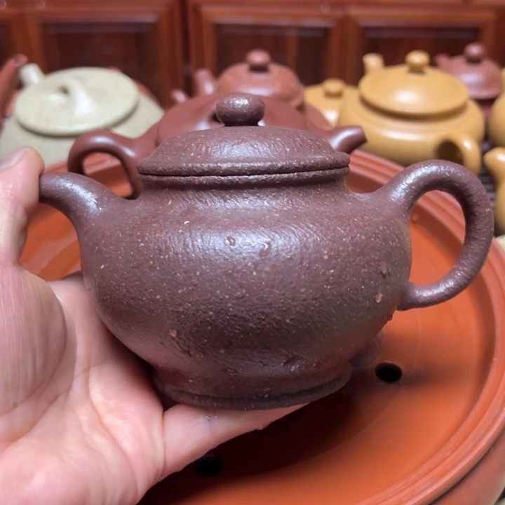 涛***绝茶杯紫砂宜兴原矿紫五彩