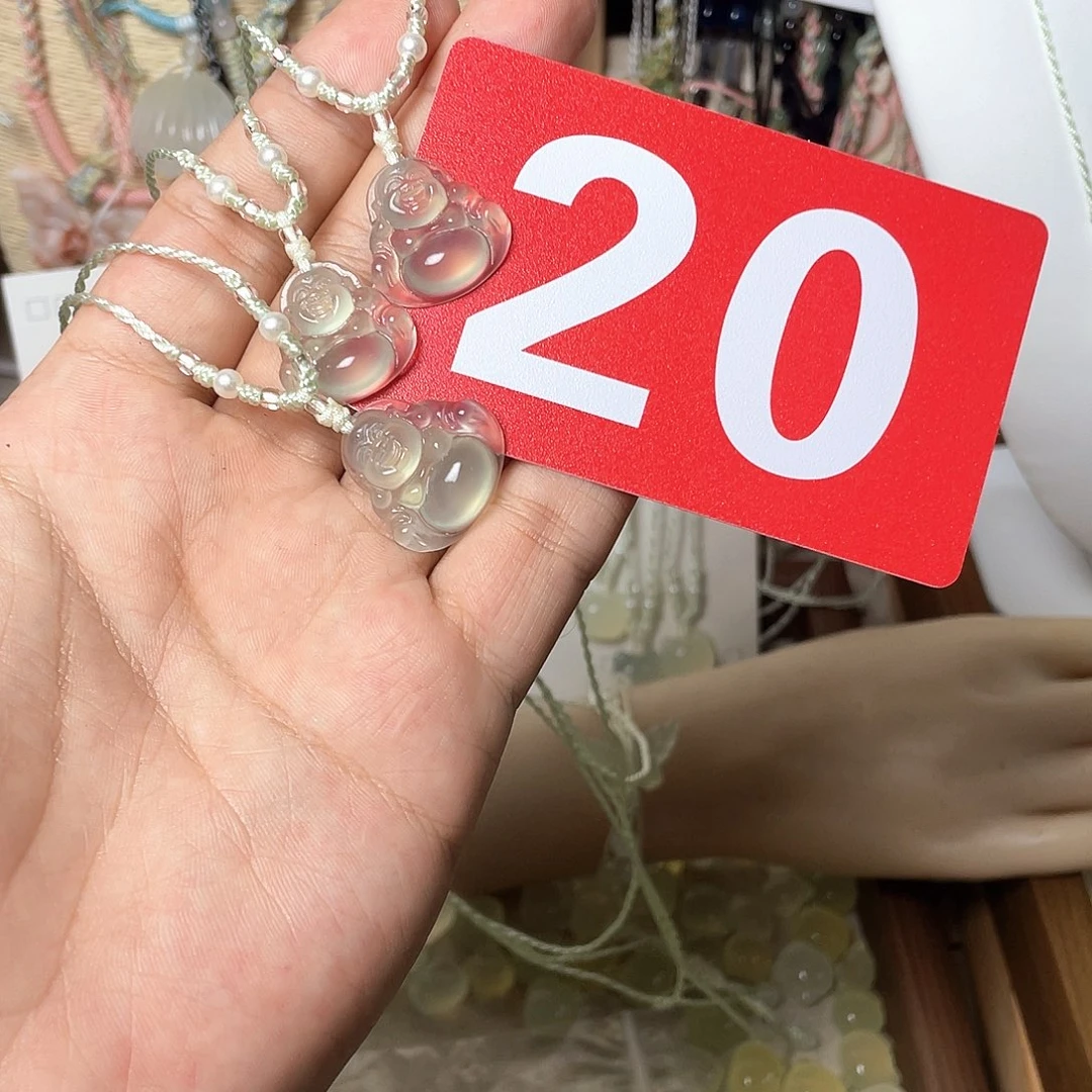 蛇纹石玉合金颈饰