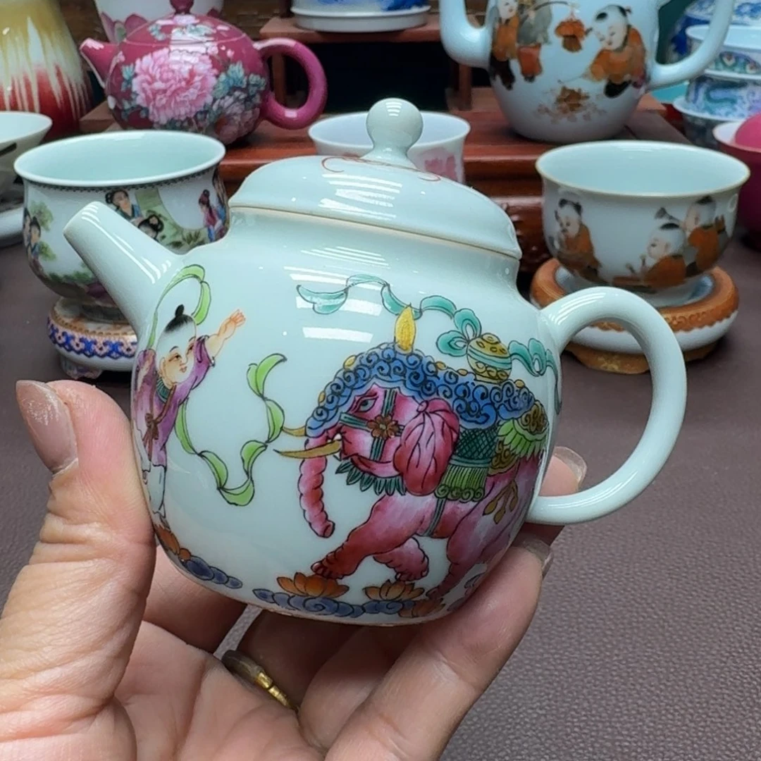 瓷片景德镇仿古手工制作精品展示