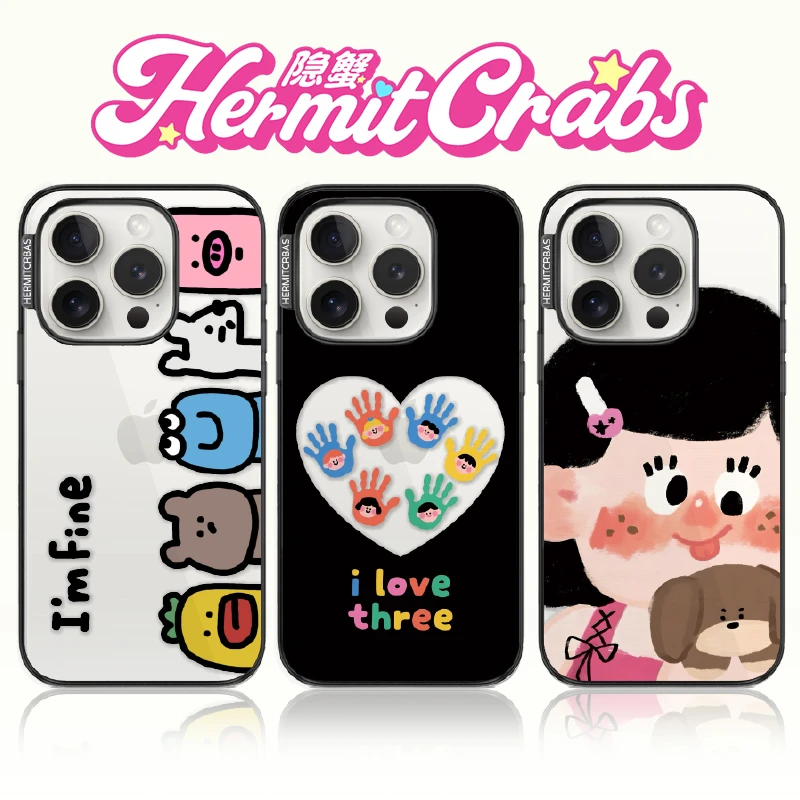 HermitCrab隐蟹适用苹果iphone16promax151413磁吸磨砂超薄手机壳