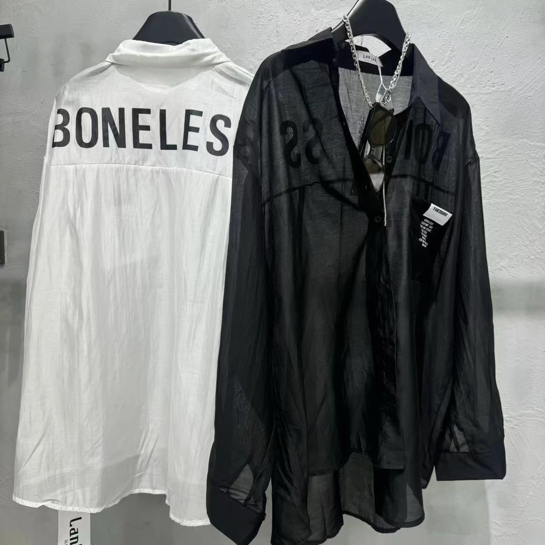 【彤彤同款】印花字母衬衫防晒