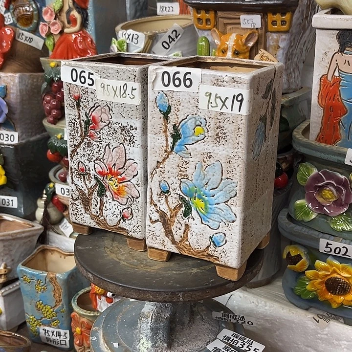 粗陶材质多肉花盆