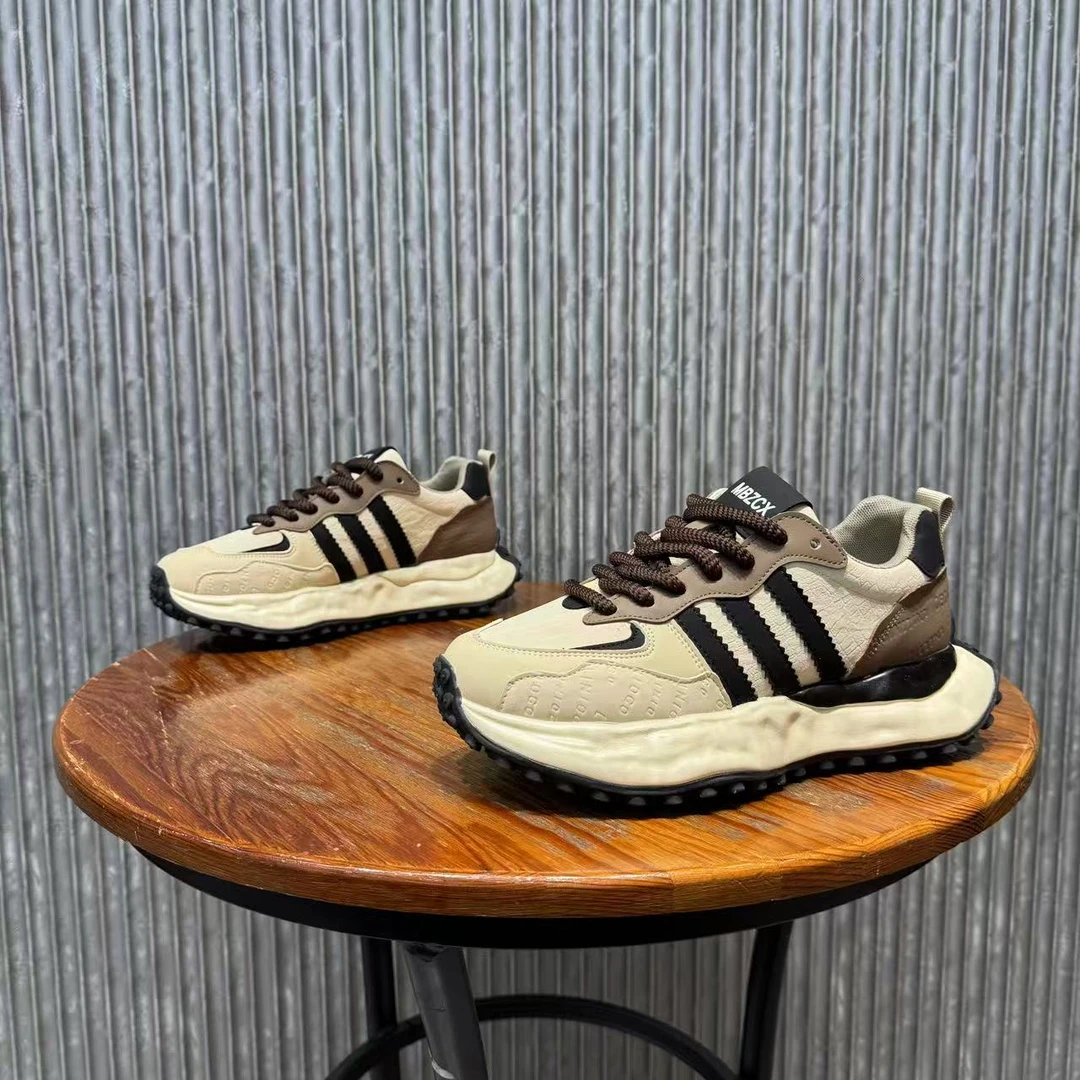 男鞋2025秋季新款潮流软底厚底增高爆款时尚简约老爹鞋休闲运动鞋