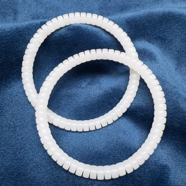 【伟伟鉴定】和田玉 山料 精工直切 算盘珠 药片6 多样性发货发一件