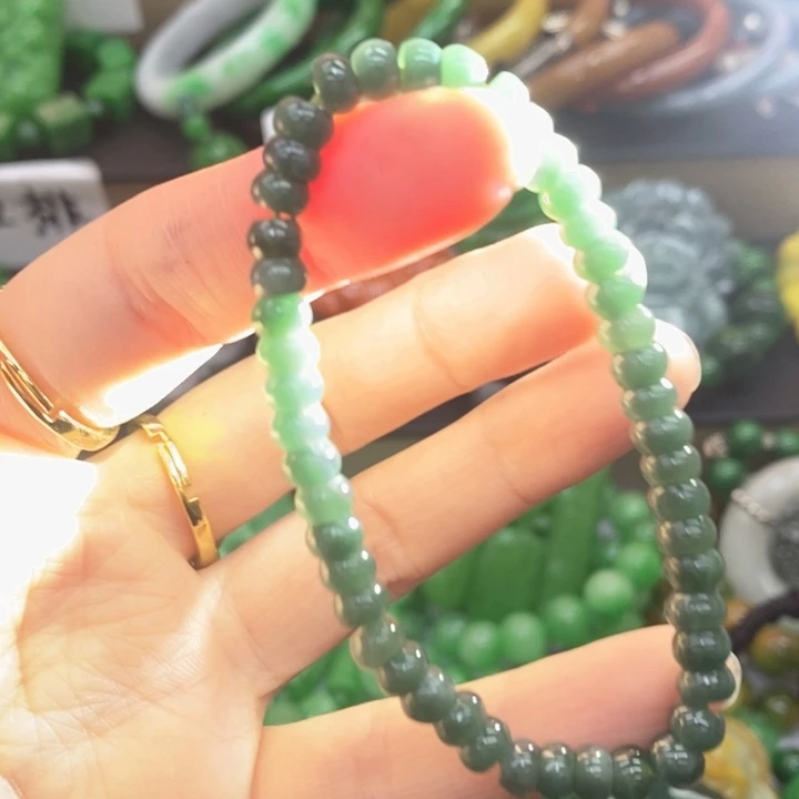 翡翠未镶嵌戒指手链18