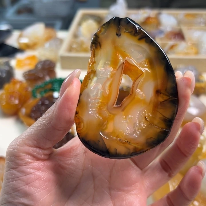 玛瑙/玉髓吊坠(不含链)未镶嵌