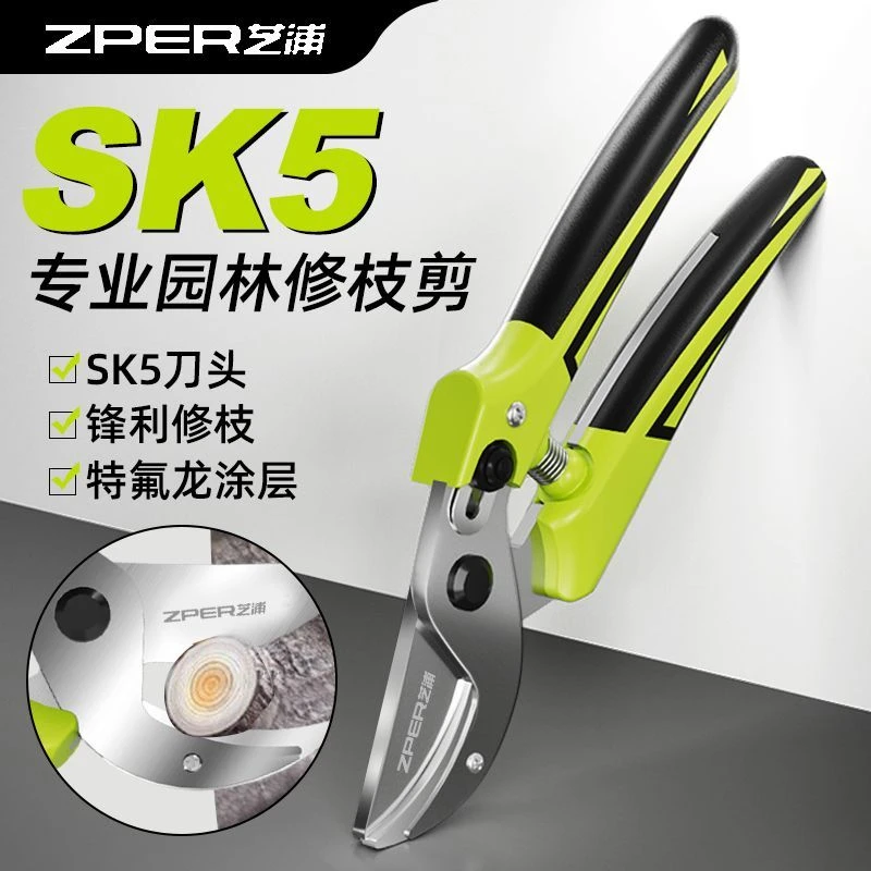 德国芝浦园林剪家用修枝剪树枝专用剪子园艺剪果树花木强力修枝剪