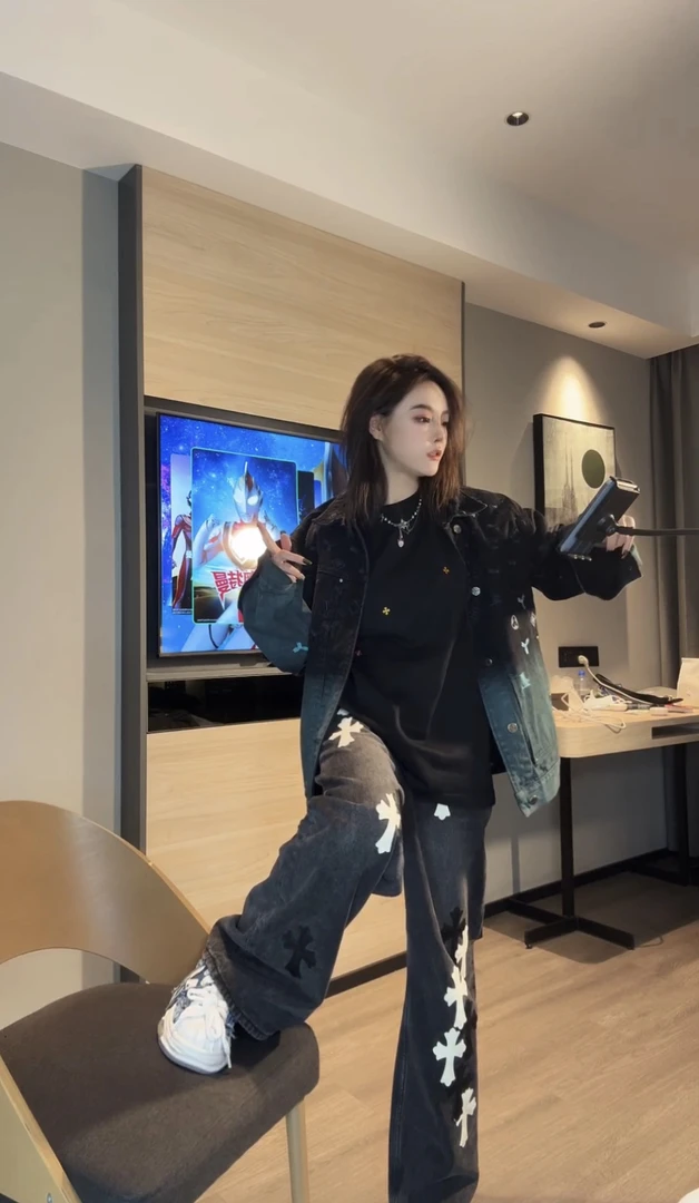 【钱老板】sonAmoo明星同款牛仔夹克外套秋冬新款男女通穿D18998