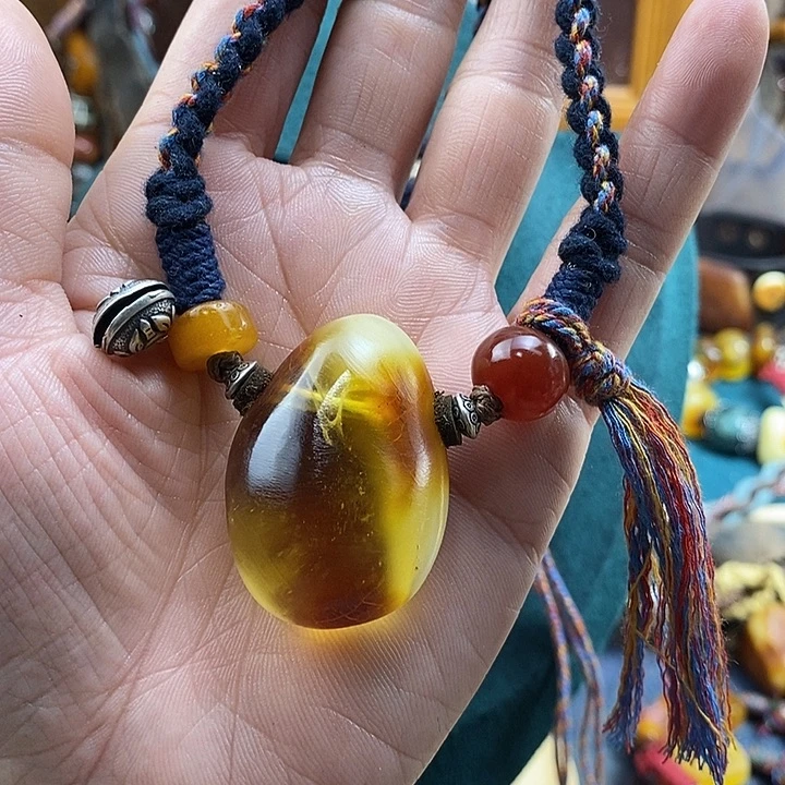 蜜蜡未镶嵌项链项链