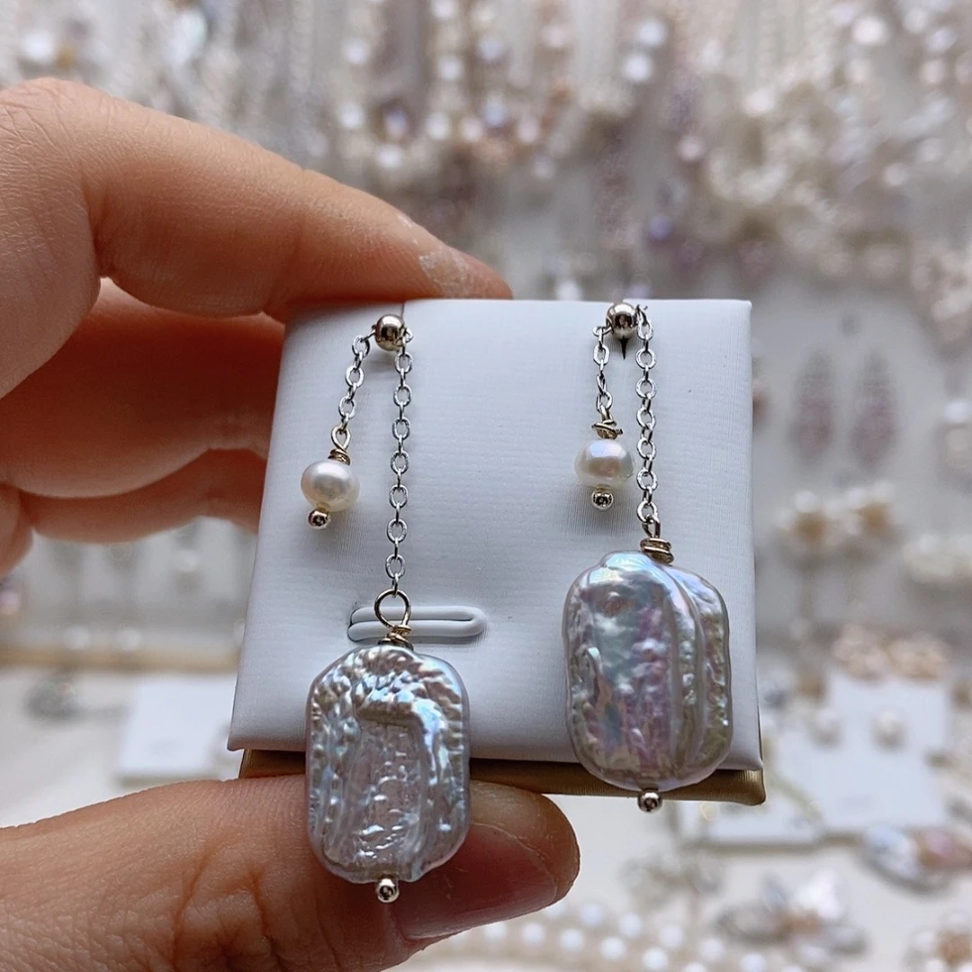 淡水珍珠耳饰未镶嵌