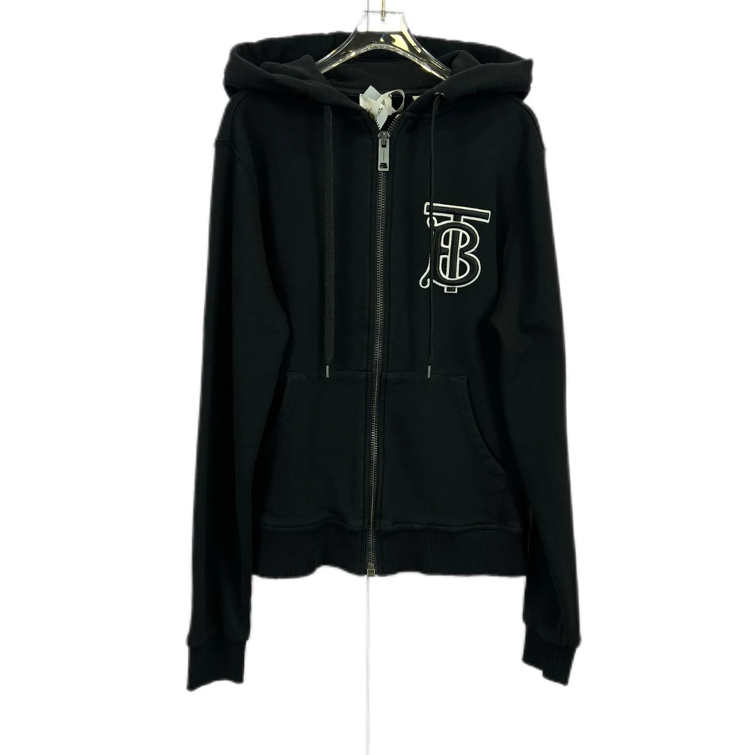 99新/Burberry/博柏利/S码/TB刺绣拉链卫衣/010934