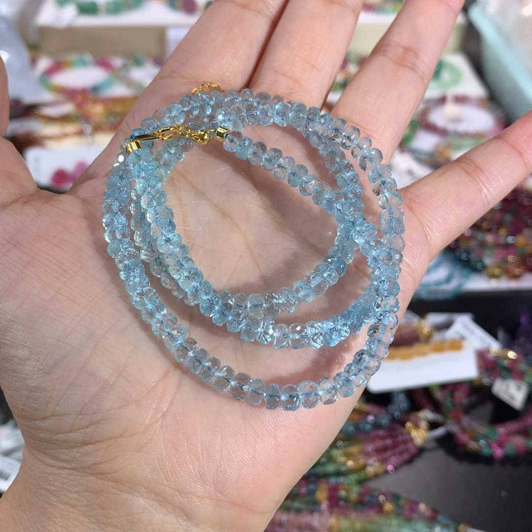 手链海蓝宝石未镶嵌项链