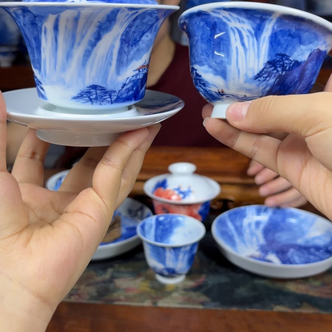 天***啊国一王老师手绘山水